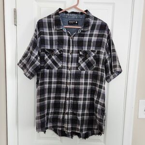 Retrofit Plaid Button Up